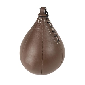 Brown Real Leather Professional Punching Ball <b>for</b> <b>boxing</b> & gym Workout Training - Product Image 1