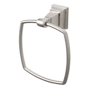 Anillo para Toallas Minimalista de Hierro Fundido Negro para Montar en la Pared, Accesorio de Baño - Product Image 4