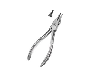 Pince à bec plat Hackstock 16 cm en acier inoxydable, pince orthodontique dentaire pour le pliage de fils et l'ajustement d'appareils - Product Image 1