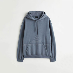 เสื้อฮู้ดดี้ผู้ชายสีพื้นทรงโอเวอร์ไซส์รุ่นใหม่ล่าสุด ผ้าฝ้าย ขายส่ง ราคาสมเหตุสมผล เสื้อฮู้ดดี้โอเวอร์ไซส์แบบพื้นฐาน - Product Image 5