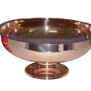 High Quality Copper-Finished <b>Metal</b> Serving <b>Bowls</b> for Luxury Weddings Restaurants Hotels-for Fruit Dishes - Product Image 1