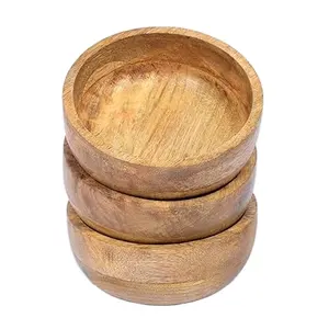 solid wood tableware bowl Thermal insulation wooden bowl for dinner in household restaurant