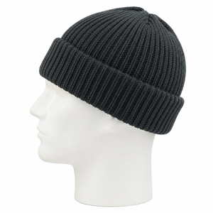 Gorros de punto acanalados verde oliva unisex para adultos, gorro cálido de invierno de color sólido, estilo casual, 56-58 cm - Product Image 4