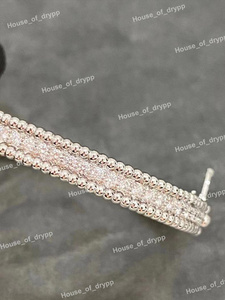 Elegante Pulsera de Tenis de Doble Hilera con Cuentas y Diamantes de Moissanita, Plata 925, Lujo Minimalista, Joyería para Uso Diario - Product Image 3