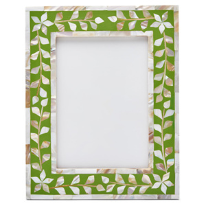 Mosaic capiz shells inlay frames for <b>wall</b> art pictures customized sizes <b>MOP</b> picture frame best price - Product Image 3