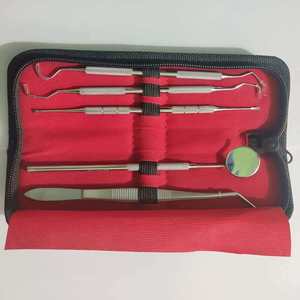 Kit d'examen dentaire en acier inoxydable pour usage professionnel : miroir de blanchiment dentaire, détartreur, pinces, instruments chirurgicaux de base - Product Image 3