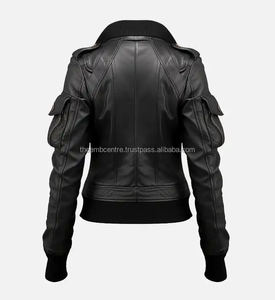 Nuevo diseño, chaqueta de cuero de tela cómoda para mujer, producto recién llegado, chaqueta genuina de secado rápido para mujer - Product Image 5