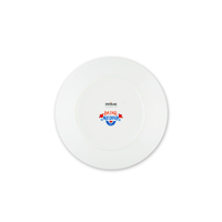 Service de vaisselle durable, 12 assiettes rondes en céramique, Bazar Medina Excelsa, design bohème multicolore, motifs décoratifs