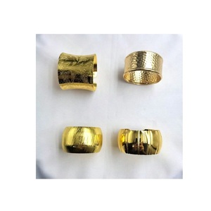 Anneaux de serviette en métal classiques de luxe, durables, conçus pour des présentations de table élégantes pour les fêtes et les dîners à la maison - Product Image 4