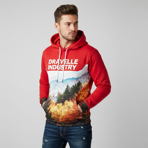 Sweat-shirts d'hiver légers pour hommes, sublimation, 100% polyester polaire, écologiques, séchage rapide, respirants, coupe-vent, avec poche, coupe classique - Product Image 6
