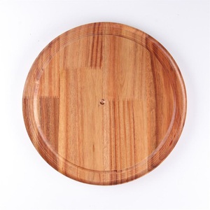 Bandeja Redonda de Madera de Acacia con Incrustaciones de Resina para Servir Chocolate y Postres, Regalo para Ramadán y Eid, Venta de Fábrica - Product Image 5