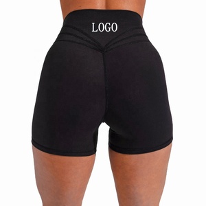 Women's High-Waisted <b>Tummy</b> <b>Control</b> High Compression Sports Shorts Solid Pattern Lightweight Breathable Quick Dry - Product Image 1