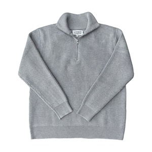 Suéter informal de manga larga con cuello alto y cremallera para mujer, de punto negro - Product Image 6
