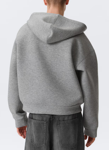 Sweat-shirts à capuche surdimensionnés personnalisés avec logo, 380 GSM, en molleton épais, fermeture éclair intégrale, pour hommes, 100% coton, fabrication OEM, modèle pull-over, parmi les plus vendus - Product Image 6