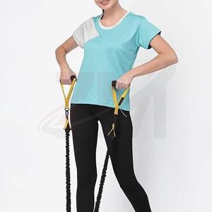 Camiseta de Algodón Lisa para Mujer, Corte Ajustado, Tejido Transpirable y Suave, Estilo Casual de Verano para Uso Diario, Básica, Minimalista y Moderna - Product Image 5