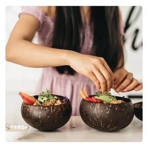 2024, el mejor juego puros y naturales de cuencos de cáscara de coco, cuencos de sopa y plato ecológicos para una vida ecológica - Product Image 4