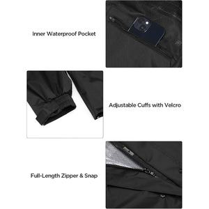 ชุดกันฝนสำหรับงานหนักพร้อมฮู้ดและโลโก้ตามสั่งกันน้ำและกันลมสำหรับสภาพแวดล้อมกลางแจ้งที่รุนแรง - Product Image 3