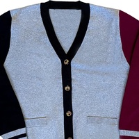 Cardigan en tricot ajusté personnalisé pour femme, style décontracté, broderie hiver, logo avant, université, collège, sororité, fraternité