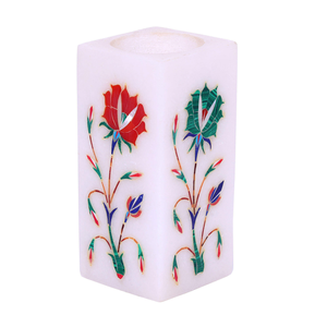 Floral Design Marble Pen Holder Multicolor Desk Organizer Table Office School <b>Living</b> Room Decor Best Price - Product Image 6