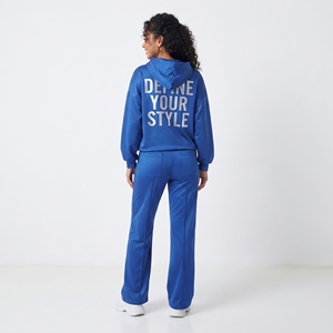Survêtement personnalisé 100 % polyester imprimé, tenue de sport, survêtement évasé pour femme, survêtement 100 % polyester coton imprimé sérigraphié - Product Image 2