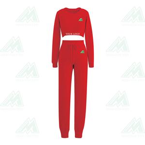 Survêtement à manches longues en polaire floue pour femmes, tenues de détente, ensembles pull-pantalon. - Product Image 2