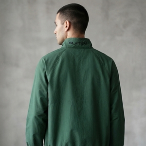 <b>Men</b> Green Lightweight Windbreaker <b>Jacket</b> Stand Collar Full Zip Outdoor <b>Running</b> Sports <b>Jacket</b> with Adjustable Hem - Product Image 4