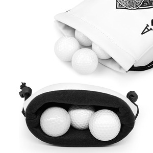 Organisateur de balles de golf en cuir de haute qualité, offrant un rangement pratique et un aspect luxueux, en vente à un prix abordable. - Product Image 2