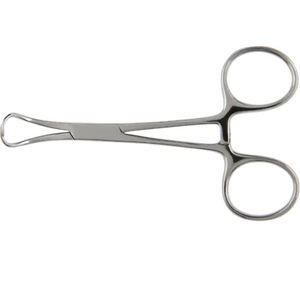 Pinza para toallas Backhaus con articulación de bola y encaje, 14 cm, de acero inoxidable, instrumento quirúrgico, pinza para toallas en venta - Product Image 2