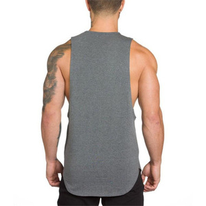 Wholesale Custom Men's Breathable Knitted Cotton White Seamless Fitness Bodybuilding Undershirt Training <b>String</b> Singlet Gym Tank - Product Image 4
