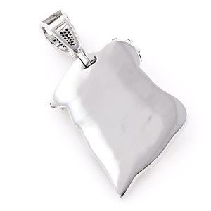 จี้หน้าฮิปฮอปแบบกำหนดเองสำหรับผู้ชาย จี้เพชรโมอิสซาไนต์ VVS ระยิบระยับ เครื่องประดับ 3 มิติ จี้เงินแท้ S925 - Product Image 4