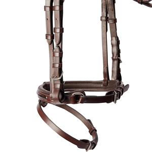 Brida Snaffle con Cabezal Anatómico, Freno de Salto, Acolchado Suave de Cuero, Estilo Inglés, Hecho a Mano, Modelo SULEMAN LG 0012, Tamaño 2x3x2m - Product Image 2