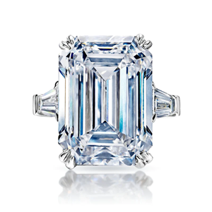 17.50 Carat Emerald Cut Lab-Grown <b>Diamond</b> Engagement Wedding <b>Ring</b> White Gold 14k Luxury IGI Certified Party - Product Image 2