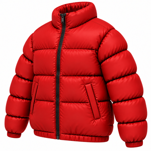 Veste matelassée pour homme de haute qualité, manteau d'hiver matelassé, col montant, veste rembourrée, couleur unie, veste matelassée streetwear personnalisée pour homme - Product Image 5
