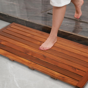 Alfombrilla de ducha antideslizante de madera de teca al por mayor, alfombrilla de ducha extragrande para bañera, spa, hogar o exterior, de Vietnam - Product Image 3