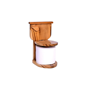 Porte-mouchoirs en bois fait main avec boîte de rangement, support moderne pour rouleaux de papier toilette pour salles de bain, maison, hôtel et organisateur de comptoir - Product Image 3