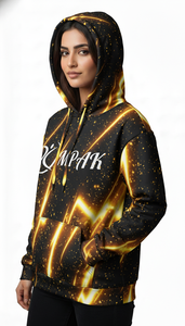 เสื้อฮู้ดดี้โอเวอร์ไซส์สไตล์คนเมือง พิมพ์ลายแบบซับลิเมชั่นคุณภาพสูง สำหรับใส่ลำลองในชีวิตประจำวัน - Product Image 4