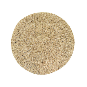 Napperons ronds en jonc de mer tropical, tapis de table en fibres tissées, sous-plats en paille naturelle pour une décoration de table de style insulaire - Product Image 1
