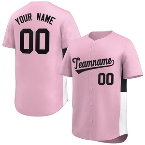 Maillot de baseball personnalisé, fabrication OEM, haute qualité, impression par transfert thermique, uniforme d'équipe, nom et numéro personnalisés, maille douce en polyester - Product Image 2