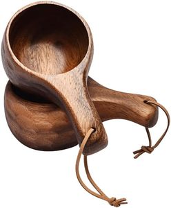 Taza de Madera Kuksa Premium a Bajo Precio, Hecha a Mano, Estilo Nórdico, para Café, Té, Camping, Senderismo y Aventuras al Aire Libre - Product Image 1