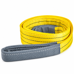 สลิงยกสองชั้นแบบกำหนดเองสายรัดตาต่อตาโพลีเอสเตอร์สายรัดลำตัวแบนกว้าง - Product Image 1