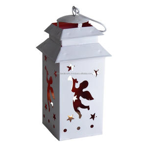 Lanterne de créateur de couleur blanche et classique Meilleure conception de finition Lanternes de bougeoir Décors intérieurs Lanternes de support de lumière en T - Product Image 2