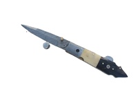 Couteau pliant de poche personnalisable à lame en acier, pointe de lance, fait main, manche en os de chameau, survie, extérieur, camping, chasse, OEM