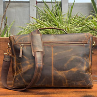 Fabricant de sacs latéraux à bandoulière en cuir véritable pleine fleur durable sacs à bandoulière sacs de messager de luxe pour hommes vente en gros sur mesure