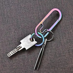 Pincettes portables TC4, mini-pincettes, outil de survie EDC, pincettes en alliage de titane pour la survie en plein air, le camping, les voyages, la randonnée, 4 pièces - Product Image 6