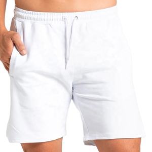 กางเกงขาสั้นซับเหงื่อผ้าคอตตอนเทอร์รี่สไตล์100% สำหรับผู้ชายเสื้อผ้าแนวสตรีทฮิปฮอปสีพื้นผลิตจาก2025 - Product Image 3