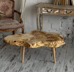 Tree Slice <b>Table</b> Nature Inspired Decor Solid <b>Walnut</b> <b>Table</b> Decorative Wood Furniture Minimalist <b>Coffee</b> <b>Table</b> with wooden legs - Product Image 1