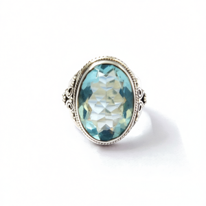 Blue <b>Quartz</b> Fine <b>Ring</b> 8.2 Grams Weight - Product Image 2