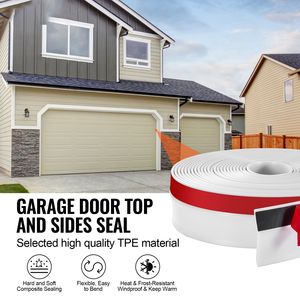 Guarnizione Universale per Porte da Garage in Composito Morbido e Rigido, 34 FT, Impermeabile, Ricambio per Accessori Finestre Laterali Superiori - Product Image 2