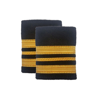 Customized <b>Shoulder</b> Boards Uniform Epaulette In Golden Color Embroidered Soft Slip Epaulette From Pakistan - Product Image 3