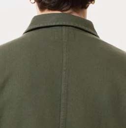 Veste de travail pour homme en denim épais de haute qualité, coupe-vent et respirante, style vintage vert olive Detroit Worker - Product Image 5